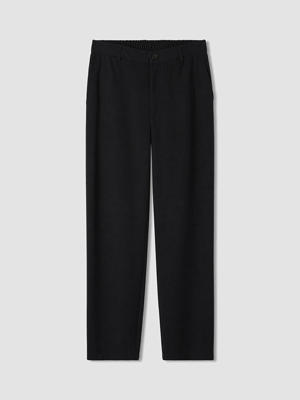 Lacivert Regular Fit Beli Lastikli Erkek Pantolon