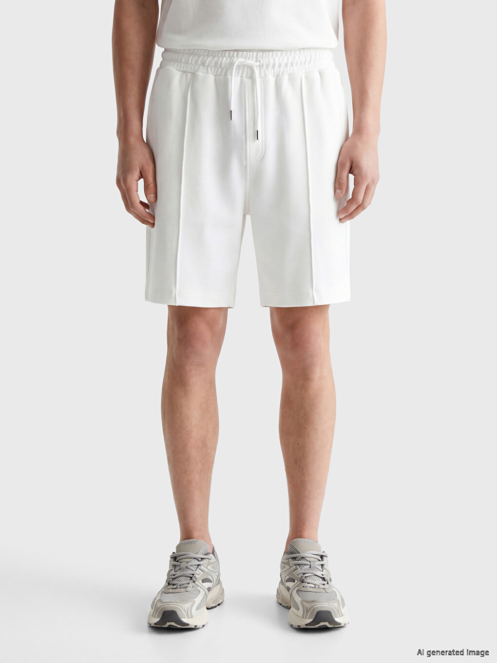 Ekru Regular Fit Erkek Şort-1