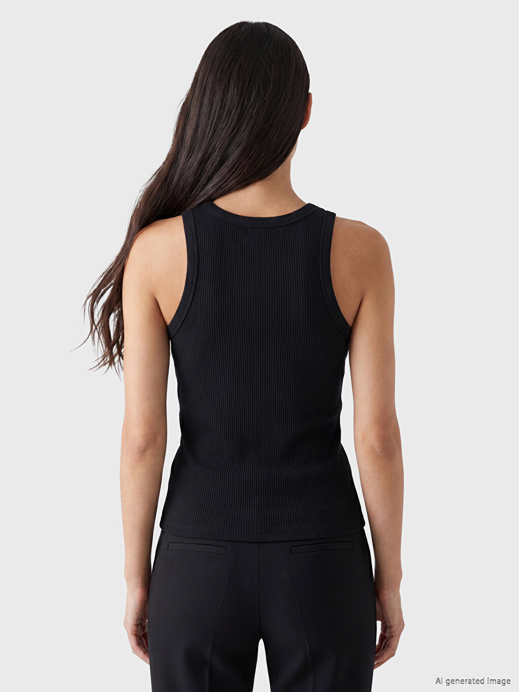 Crew Neck Sequined Women's Tank Top-2