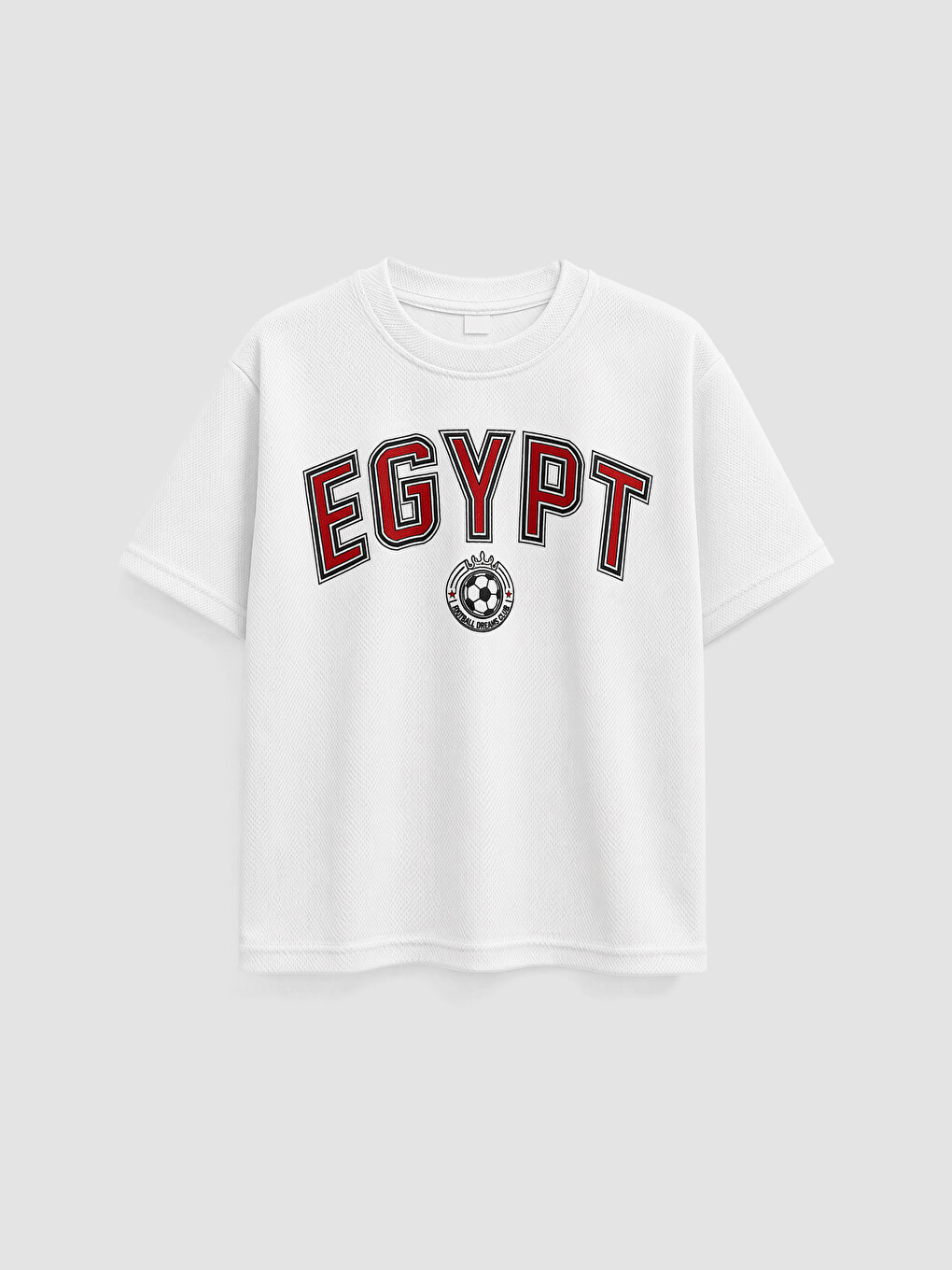 Crew Neck Printed Boys' T-shirt