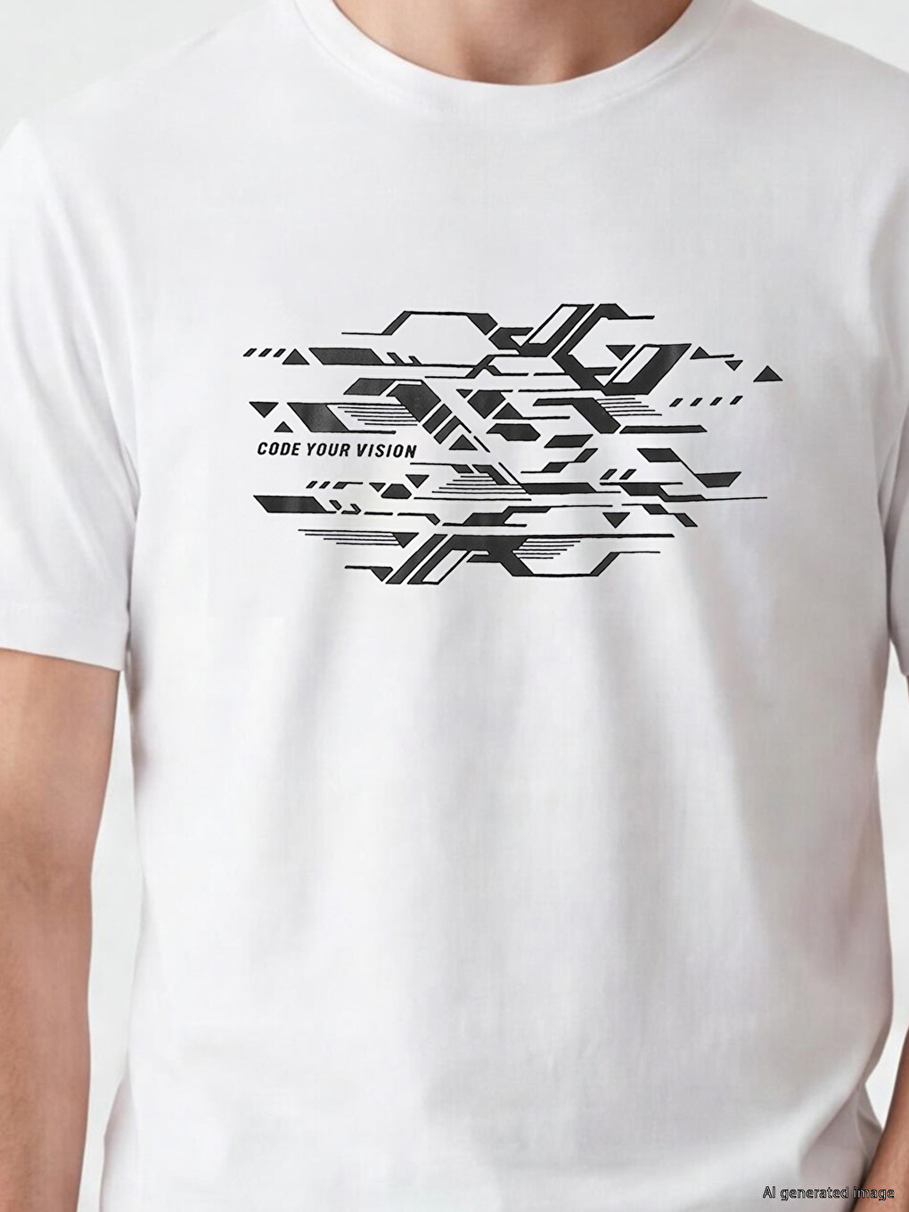 Crew Neck Printed Men's T-shirt-2