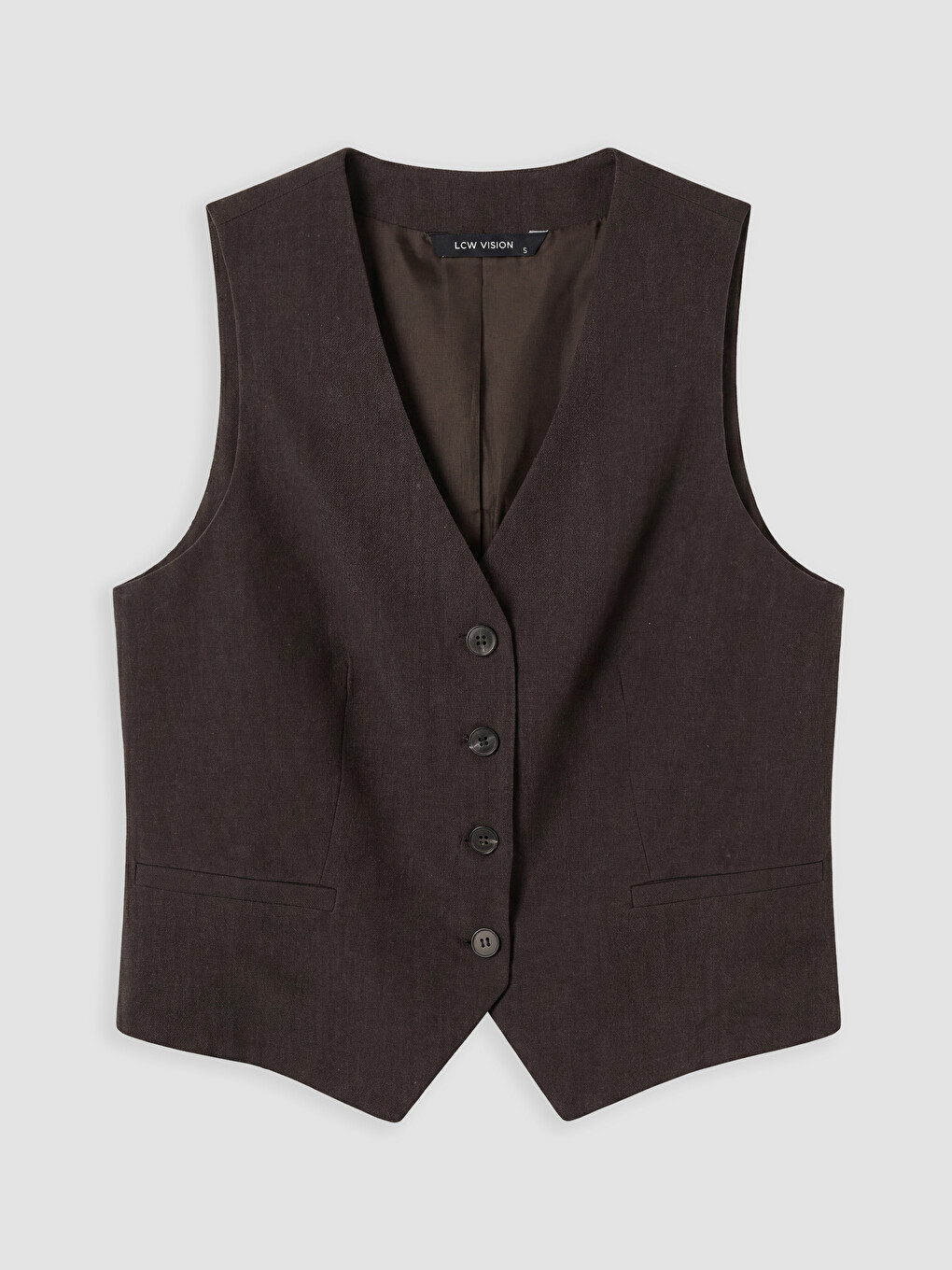 Gilet Classique Femme Encolure en V