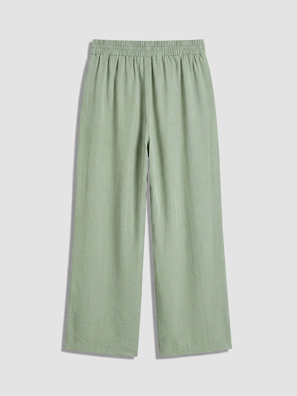 Pantalon Femme À Jambe Large À Taille Élastiquée-6