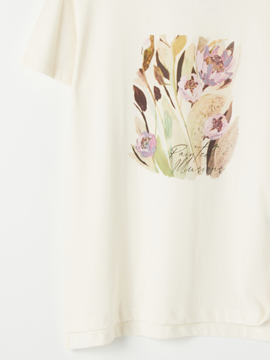 Floral Printed 100% Cotton Women's T-shirt-6
