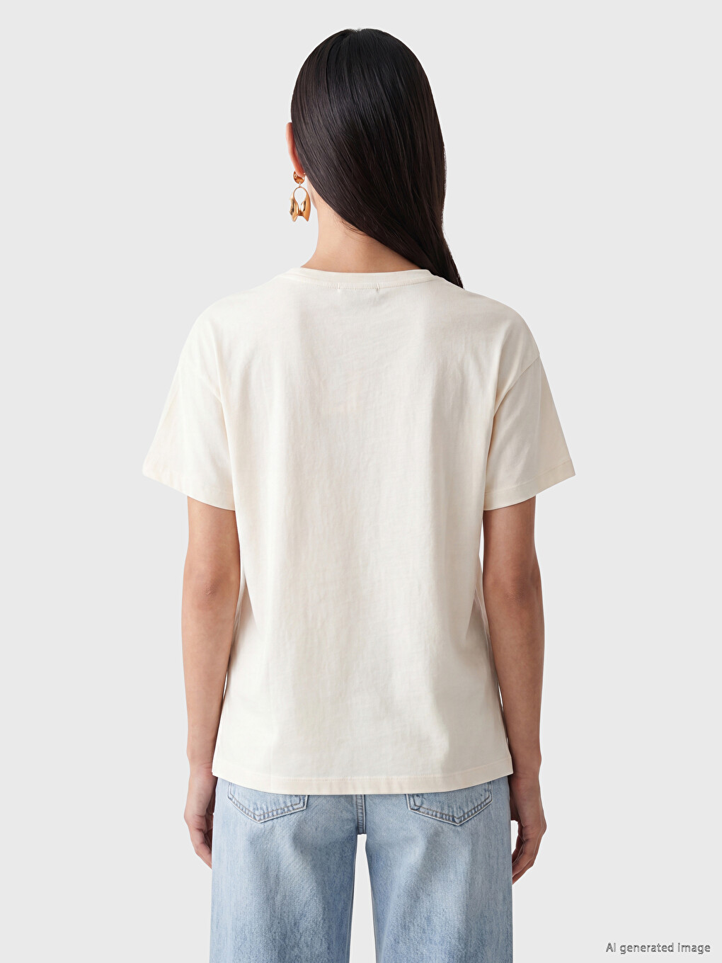 Floral Printed 100% Cotton Women's T-shirt-3