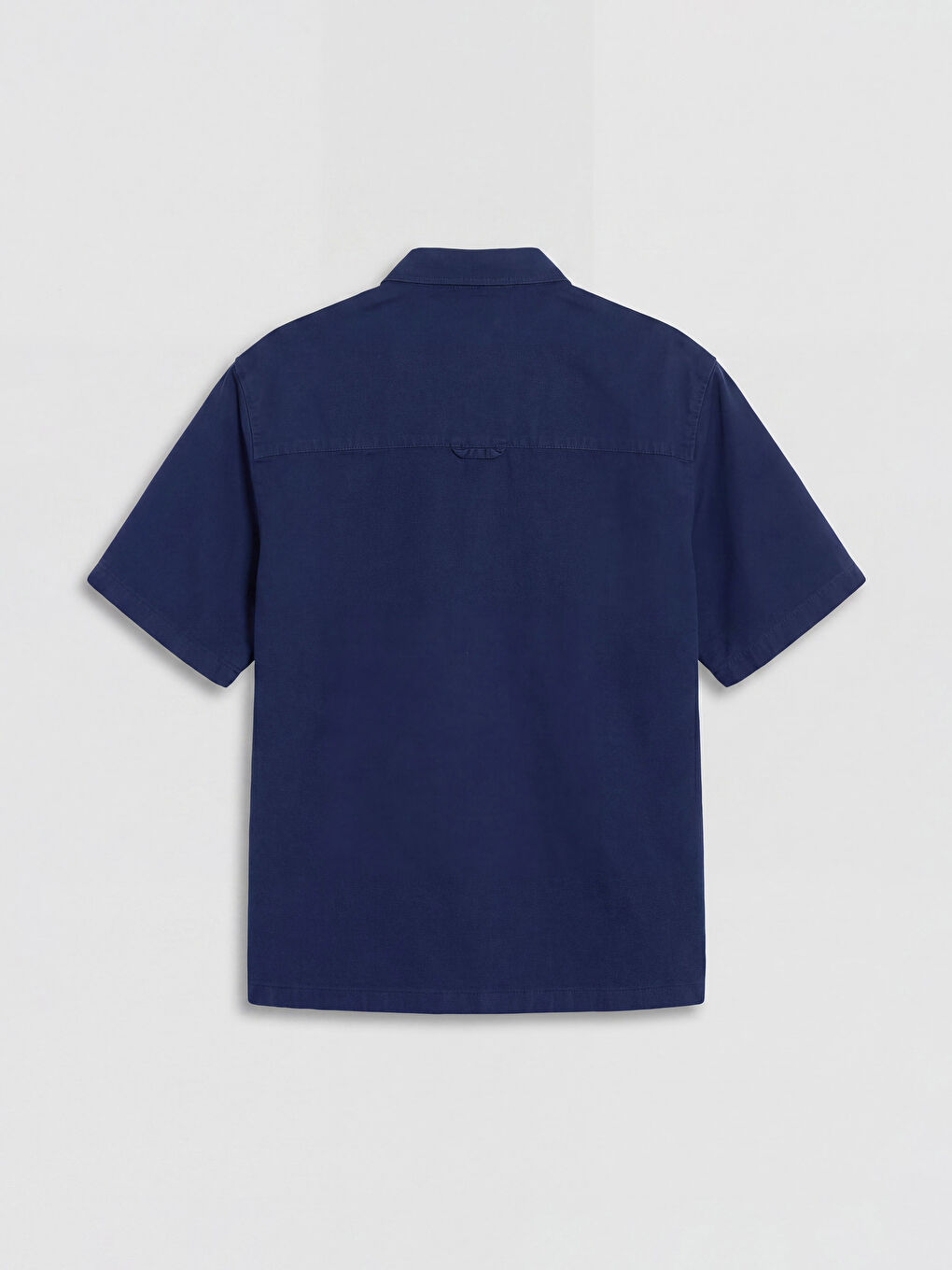 Lacivert Loose Fit Erkek Gömlek-1