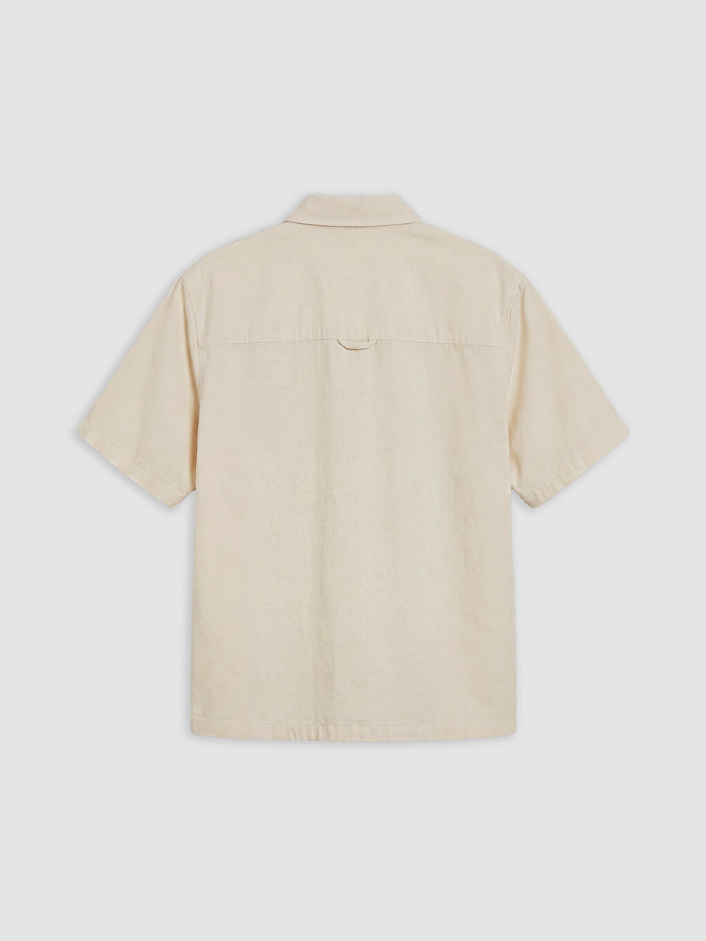 Ekru Loose Fit Erkek Gömlek-1