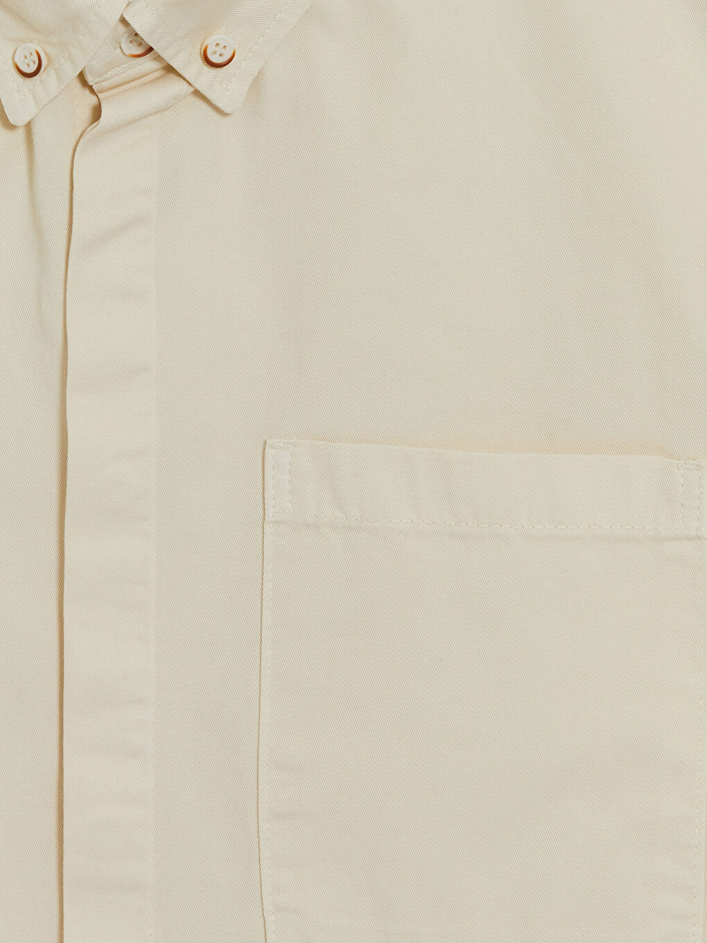 Ekru Loose Fit Erkek Gömlek-2