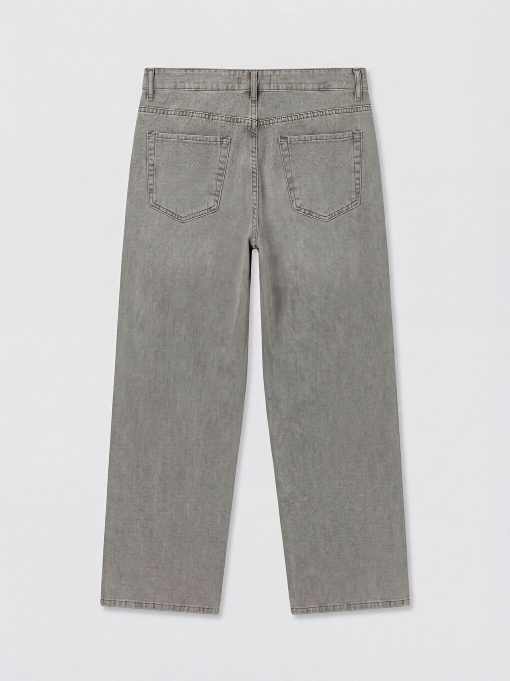 Gri Regular Fit Erkek Jean Pantolon-1