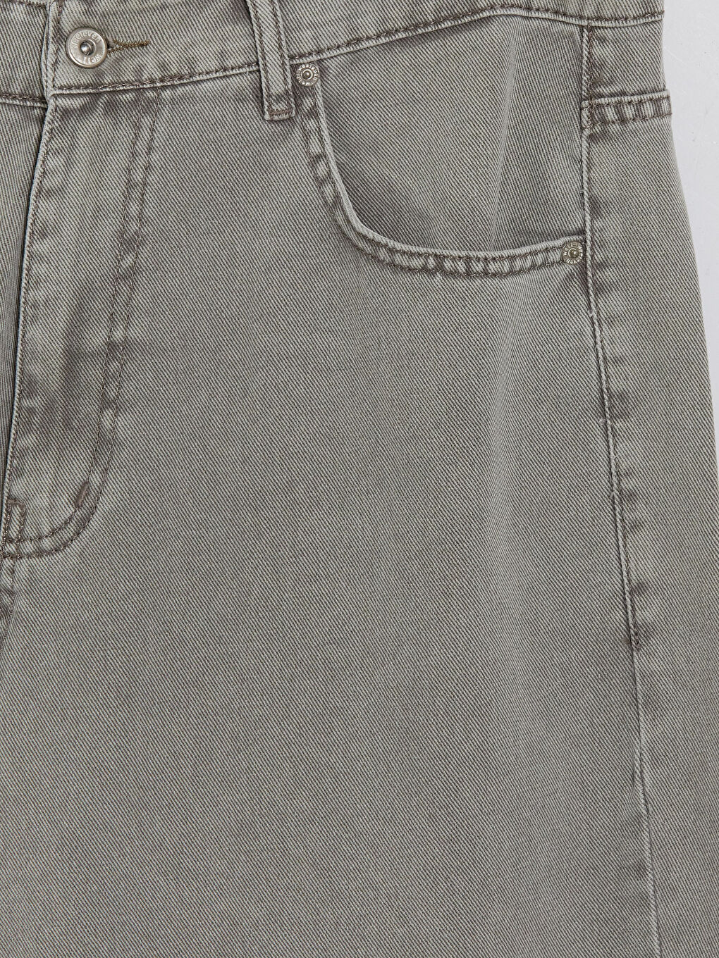 Gri Regular Fit Erkek Jean Pantolon-2