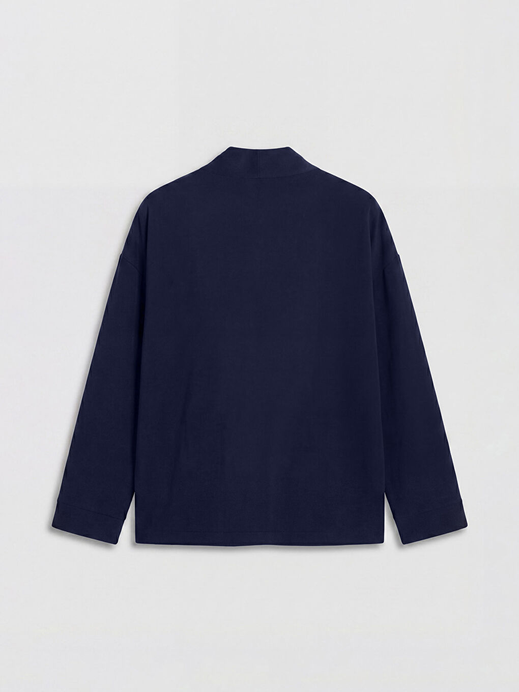 Lacivert Loose Fit Erkek Gömlek-4