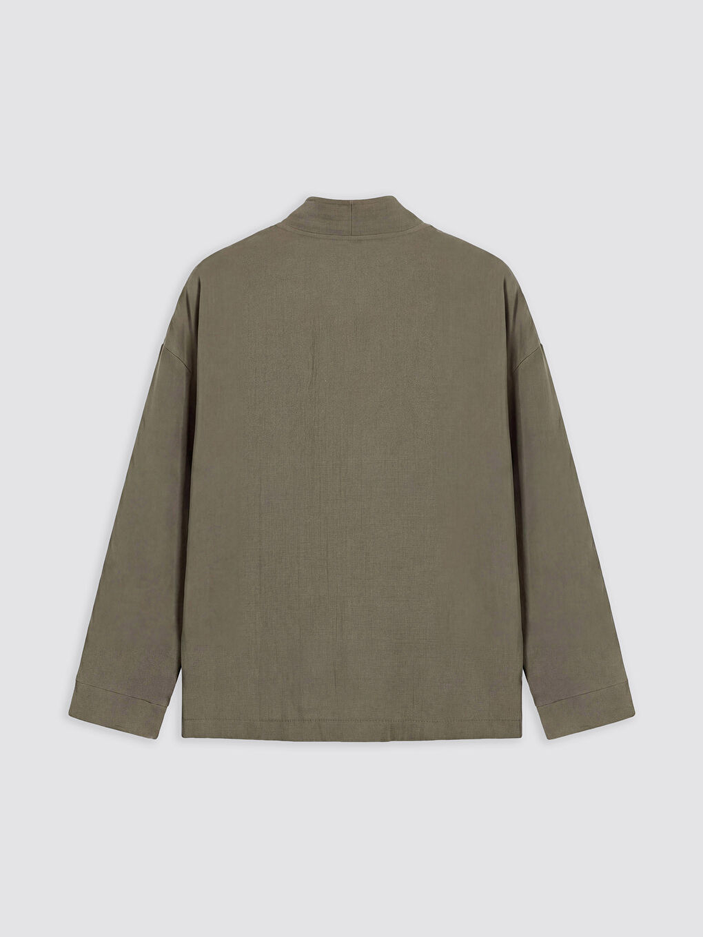 Haki Loose Fit Erkek Gömlek-5