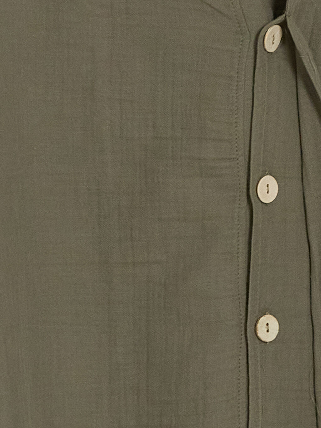 Haki Loose Fit Erkek Gömlek-7
