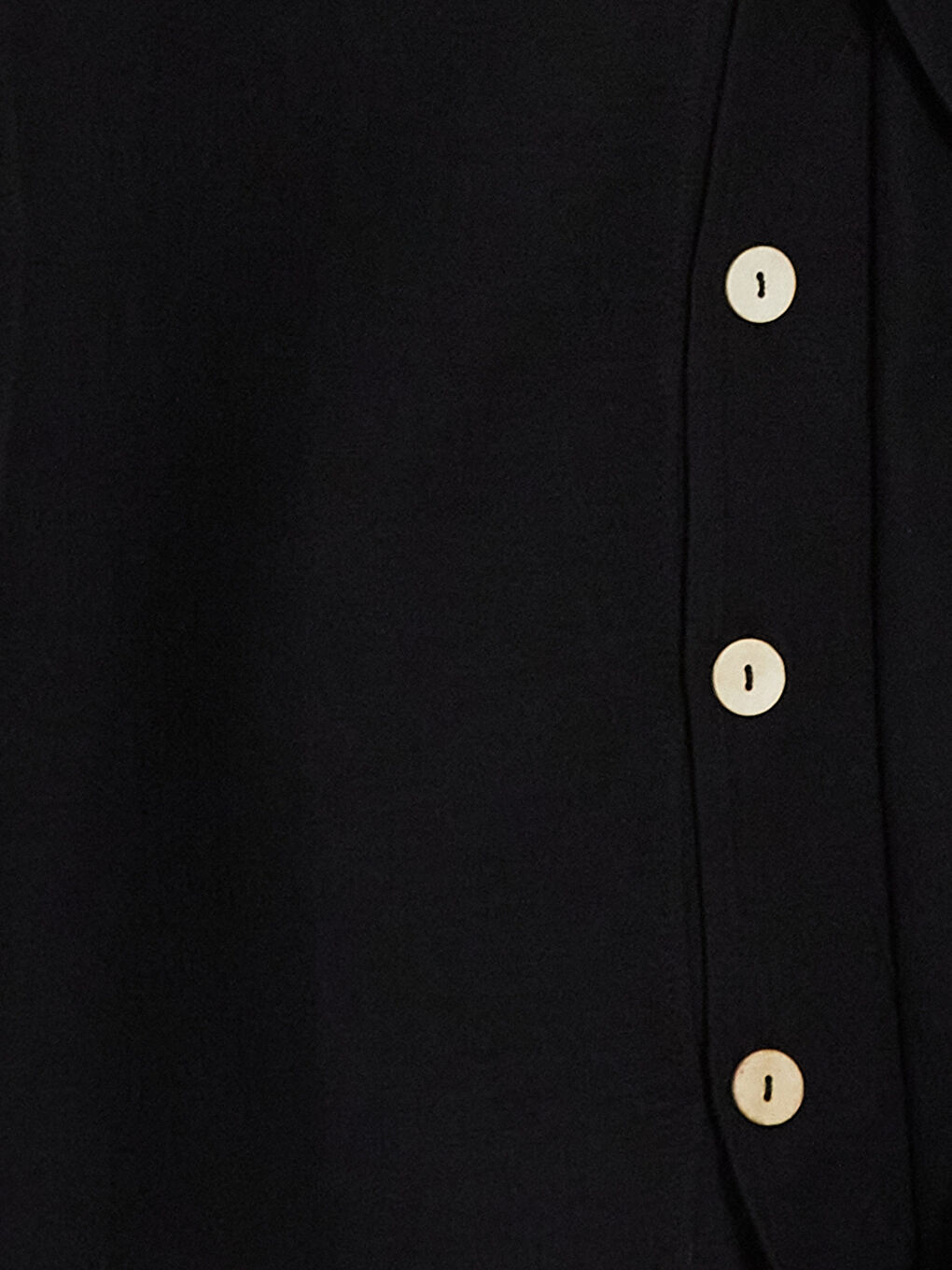 Siyah Loose Fit Erkek Gömlek-6