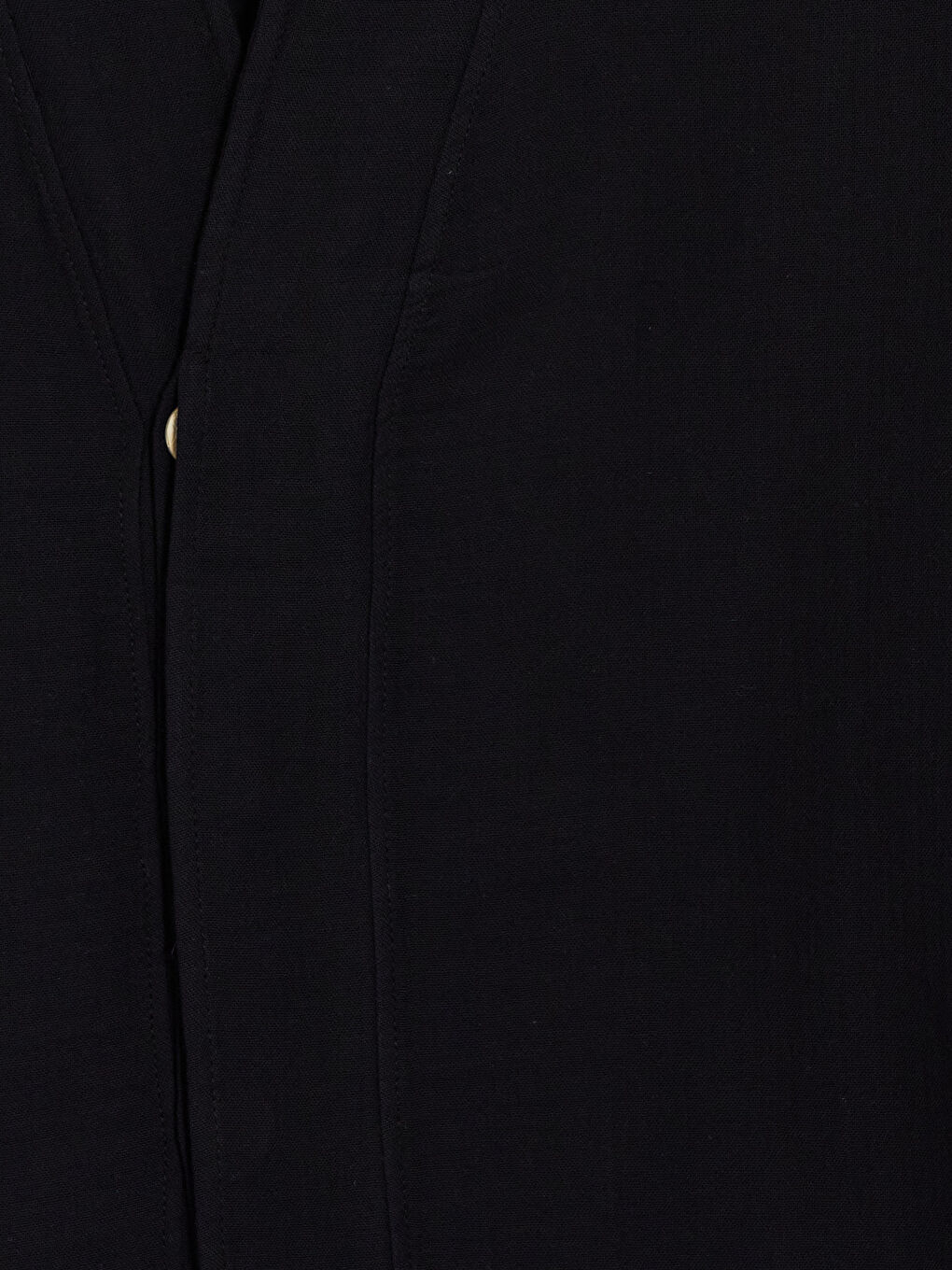 Siyah Loose Fit Erkek Gömlek-7