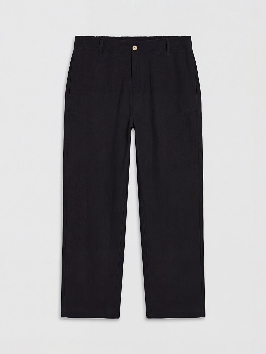 Siyah Loose Fit Erkek Pantolon-3