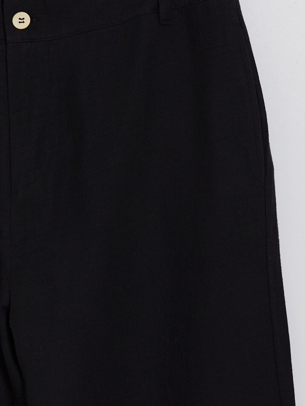 Siyah Loose Fit Erkek Pantolon-5