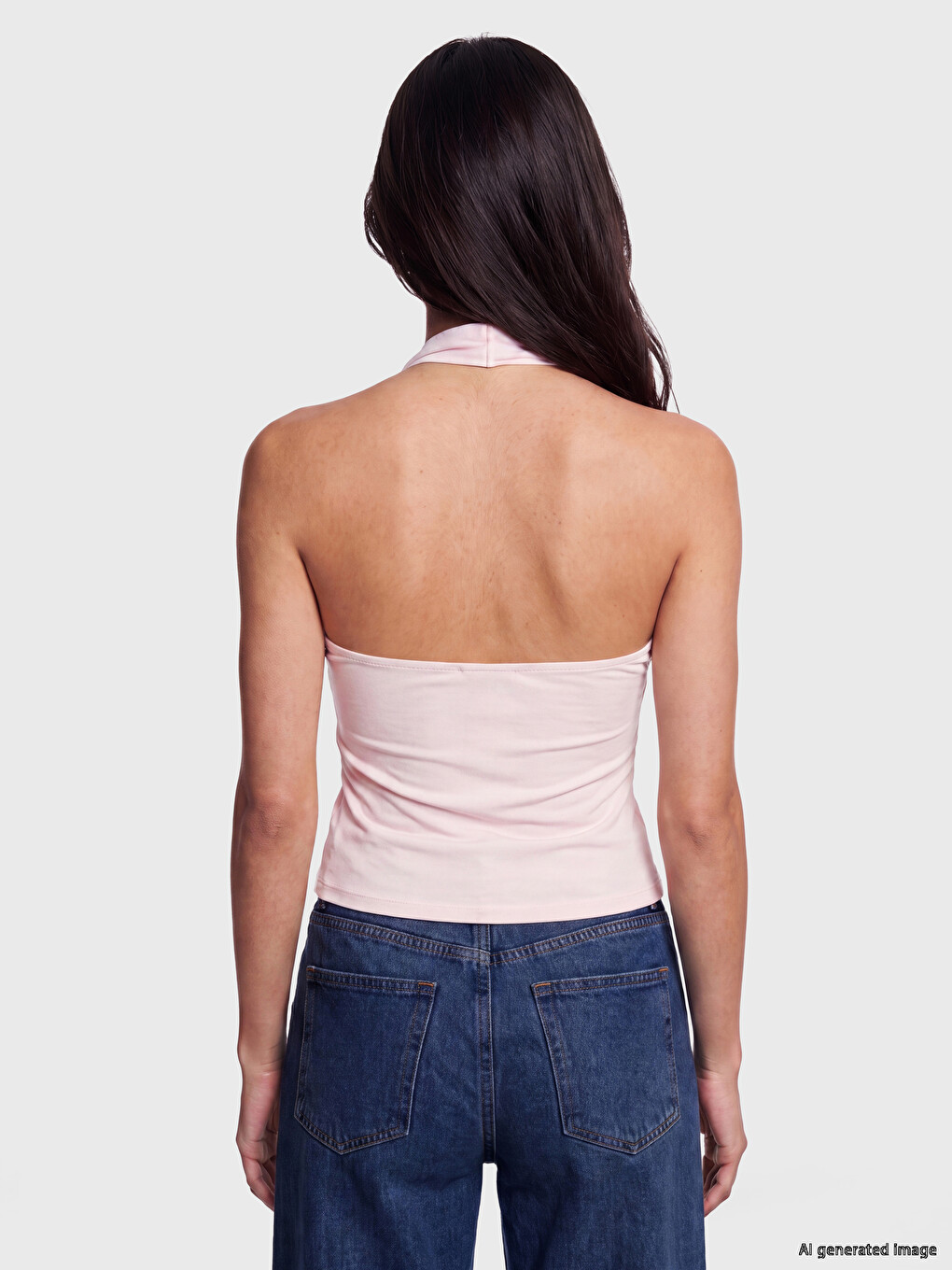 Halter Nabrana Bluza-3