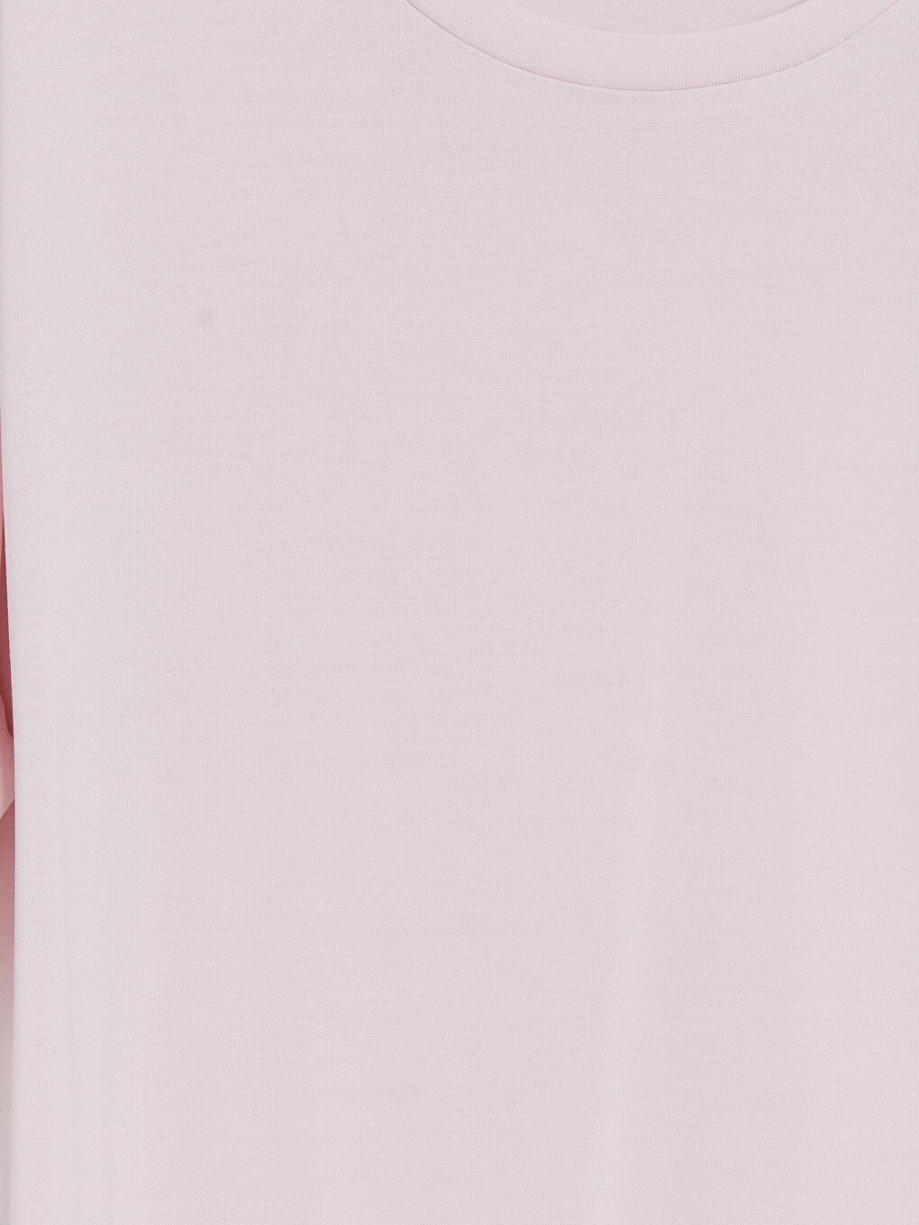 Pembe Bisiklet Yaka Kız Çocuk Tişört-1