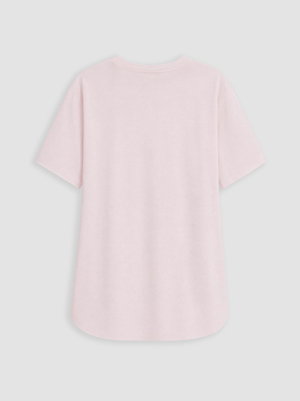 Pembe Bisiklet Yaka Kız Çocuk Tişört-2