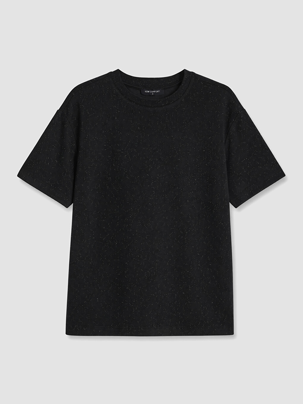 Siyah Oversize Soft Touch Kadın Tişört