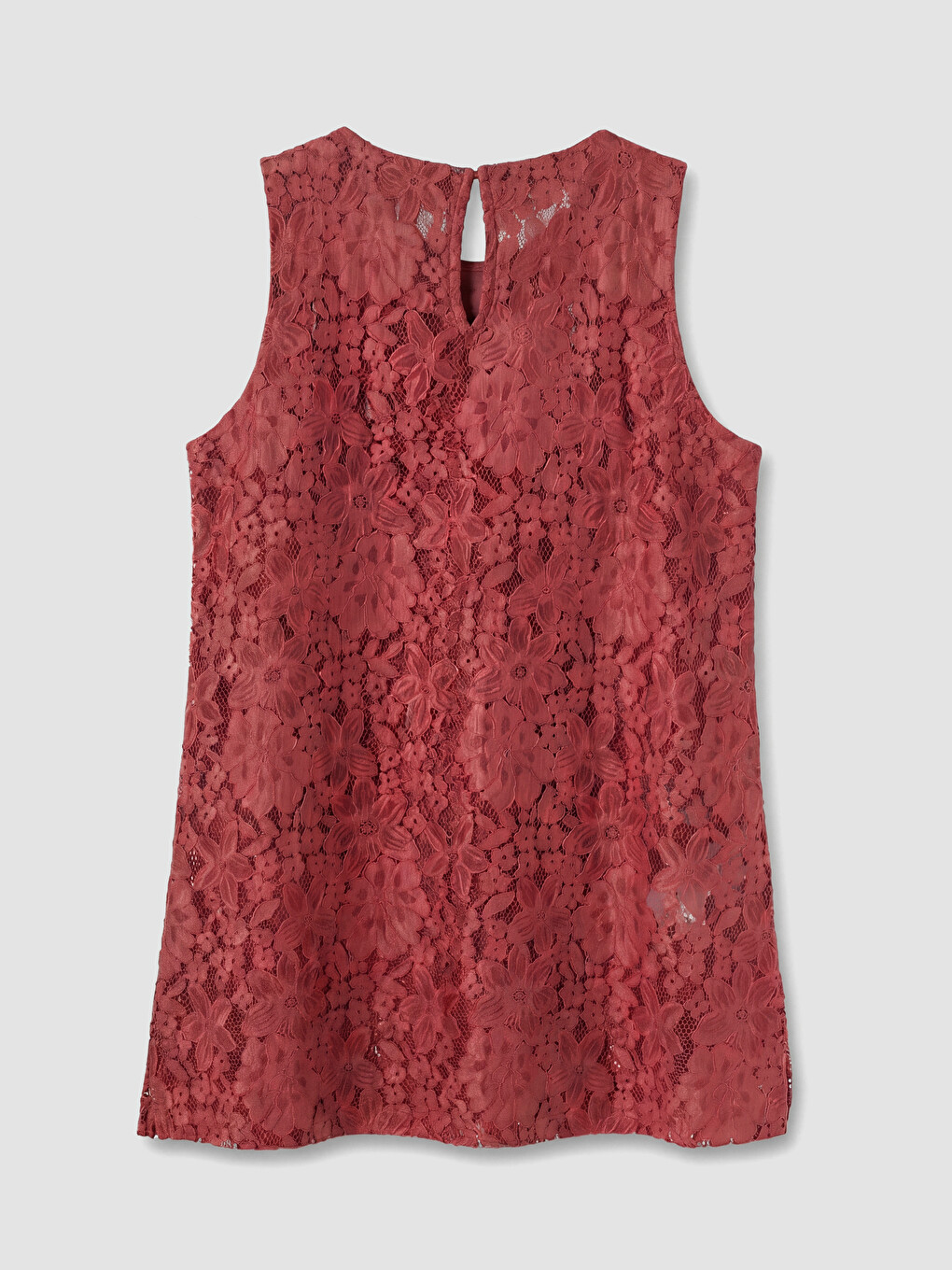 Bordo Bisiklet Yaka Dantelli Bluz-2