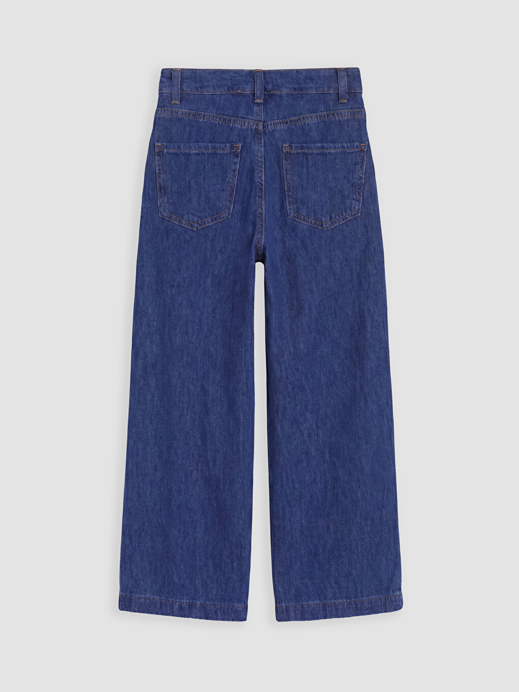 İndigo Wideleg Kız Çocuk Jean Pantolon-2