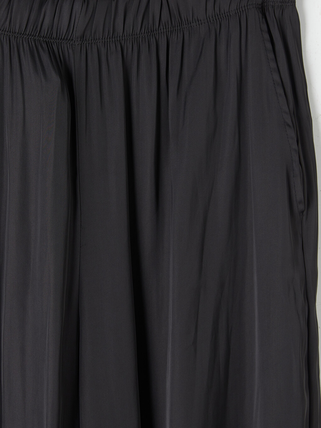 Siyah Beli Lastikli Kadın Jogger Pantolon-2