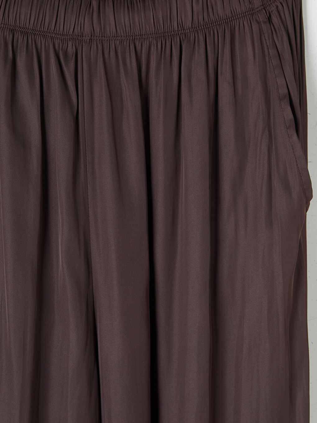 Kahverengi Beli Lastikli Kadın Jogger Pantolon-6