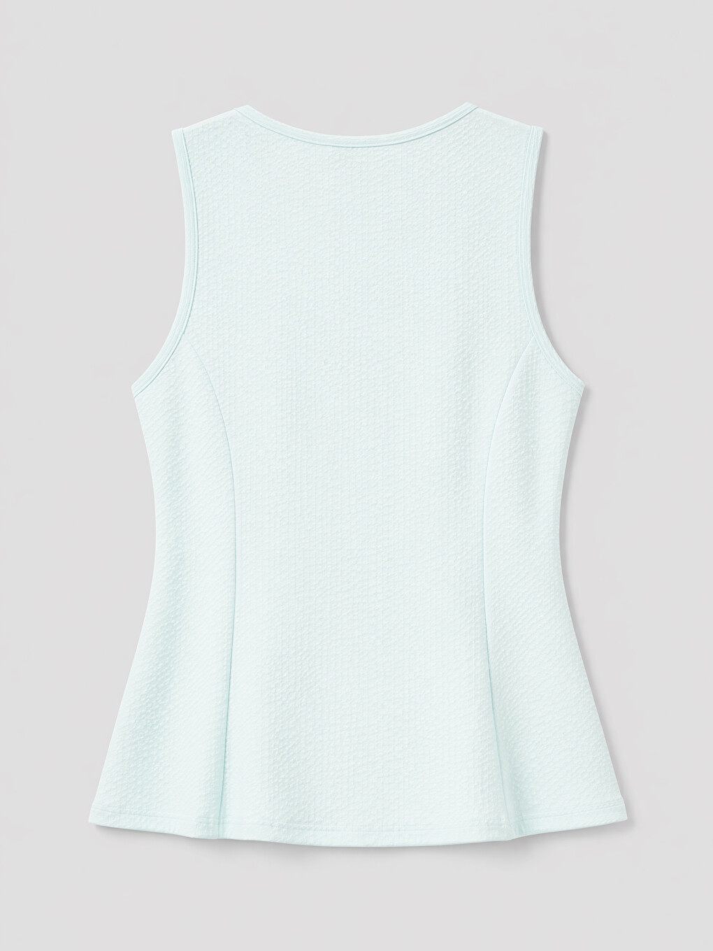 Turkuaz Bisiklet Yaka Peplum Bluz-1