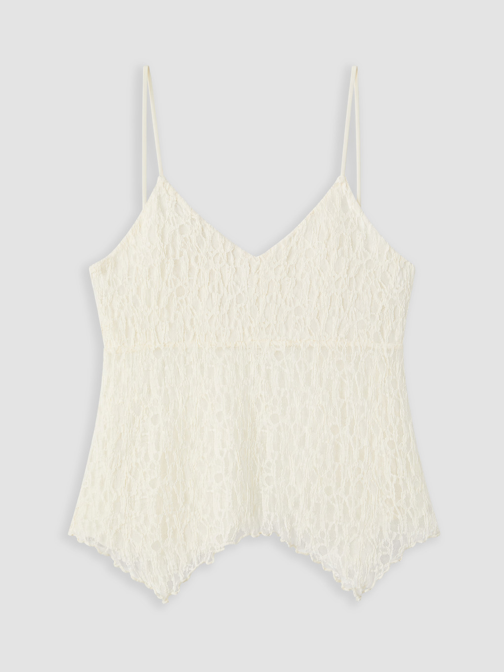 V Neck Strappy Lace Blouse-4