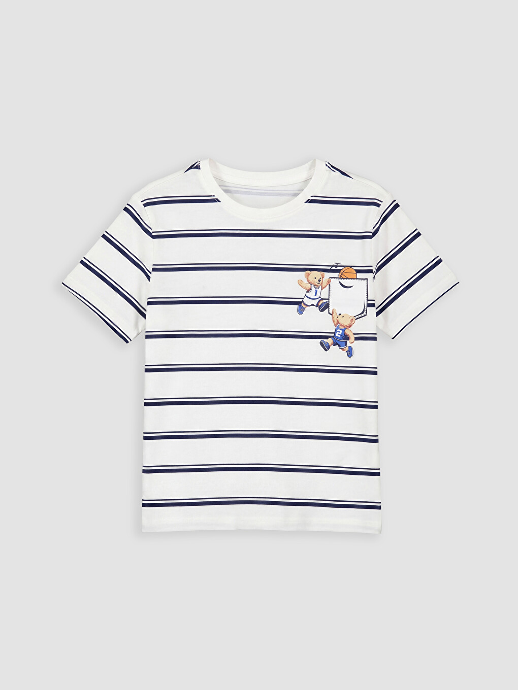 Ekru Erkek Çocuk Şortlu Pijama Takımı-1