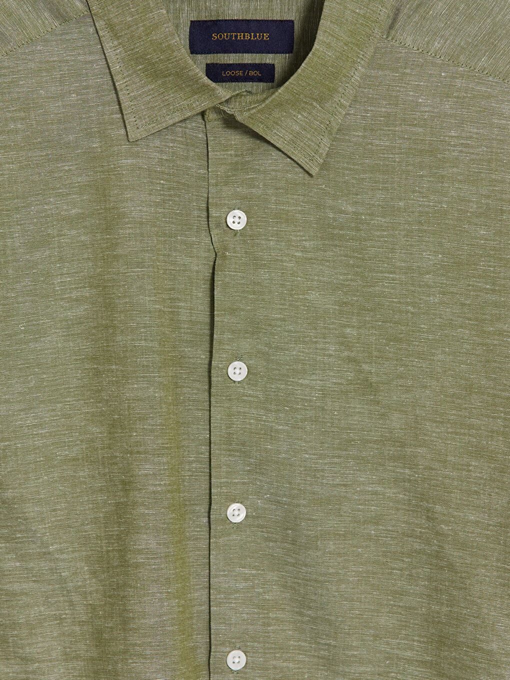 Yeşil Loose Fit Erkek Gömlek-2