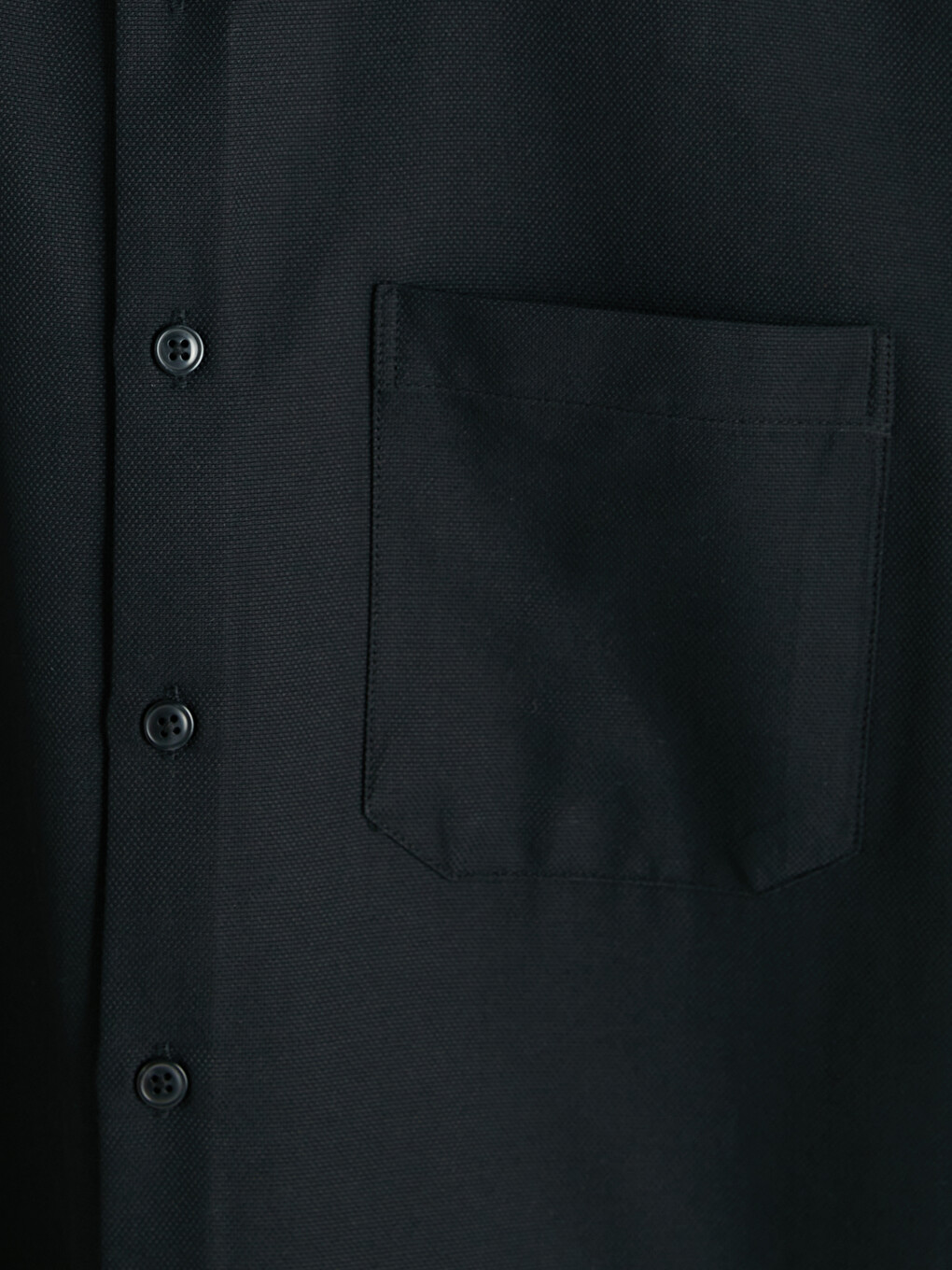 Siyah Regular Fit Armürlü Erkek Gömlek-2