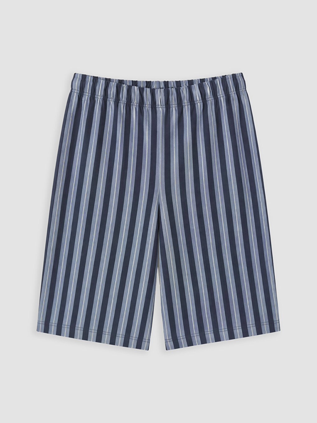 Ekru Bisiklet Yaka Erkek Çocuk Şortlu Pijama Takımı-4