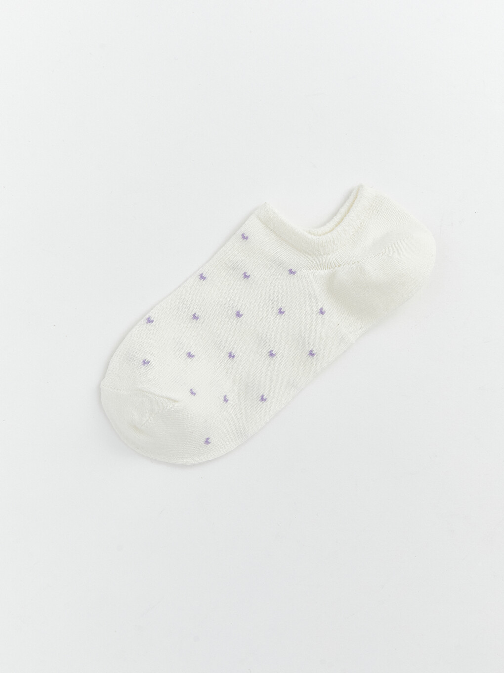 Woman Ecru Trainer Socks-4