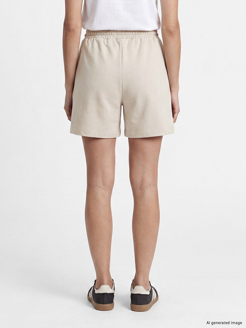Elastic Waist Women's Shorts-3