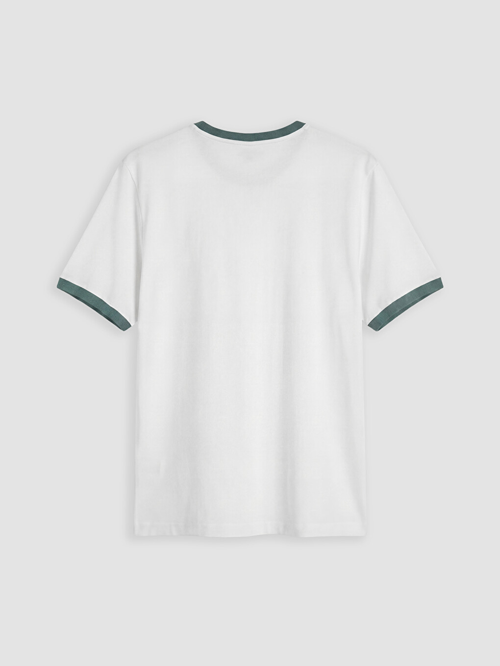 Crew Neck Ribbed Men's Jersey T-Shirt-4