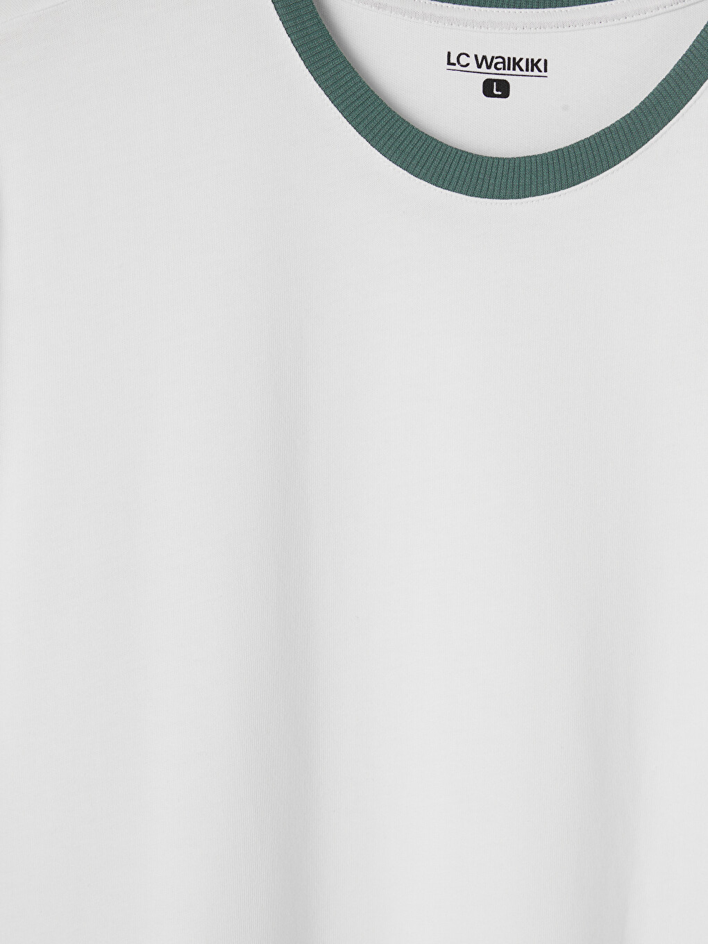 Crew Neck Ribbed Men's Jersey T-Shirt-5