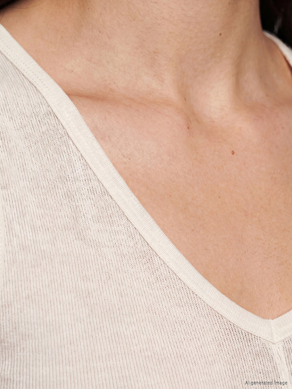 V Neck Stitch Detailed Women's Tank Top-2