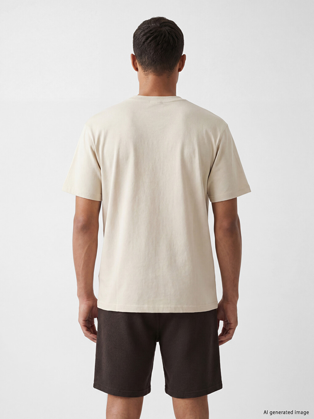 Crew Neck Embroidered Men's T-Shirt-3
