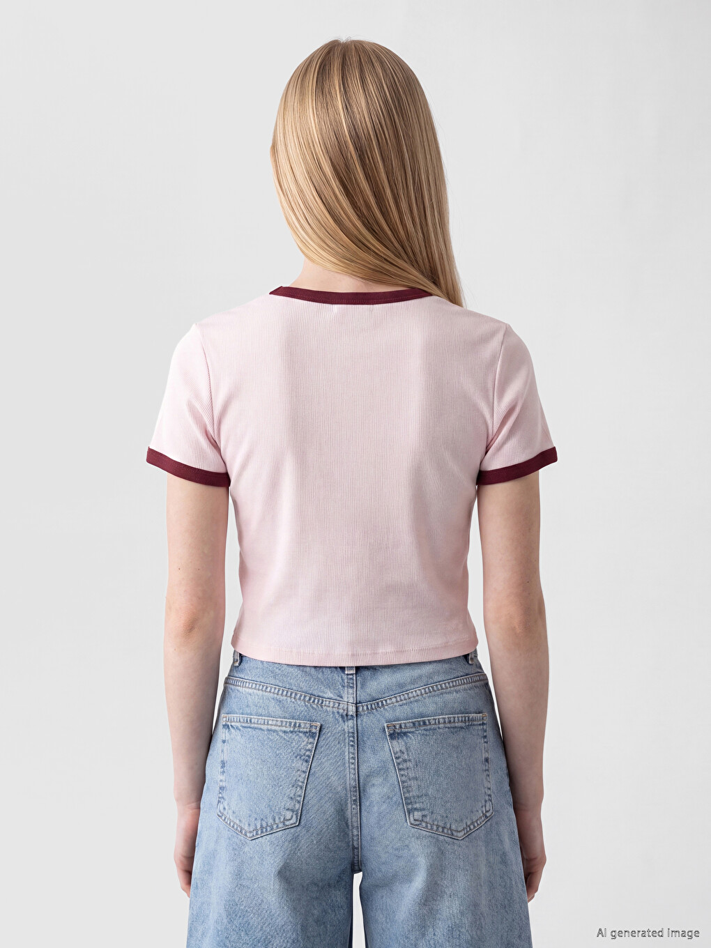Frau Rosa Bauchfreies Top-3