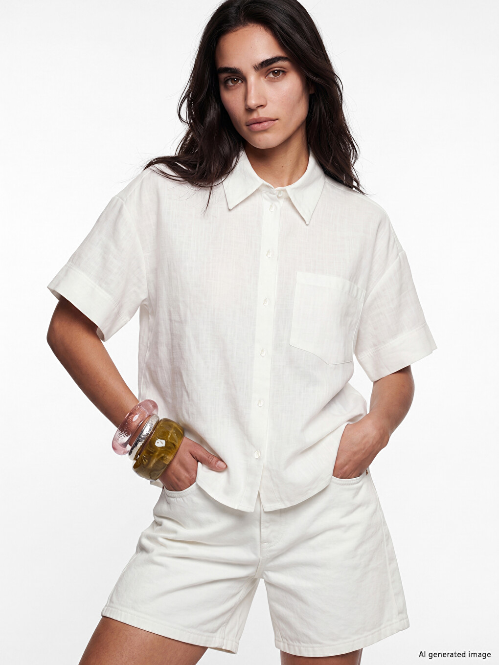 Oversize Poplin Women's Shirt