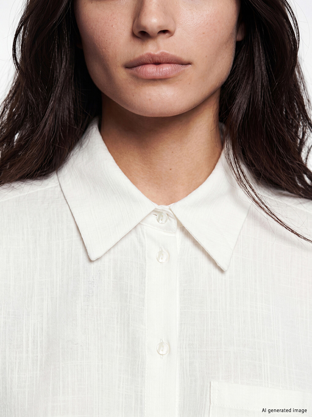 Oversize Poplin Women's Shirt-2