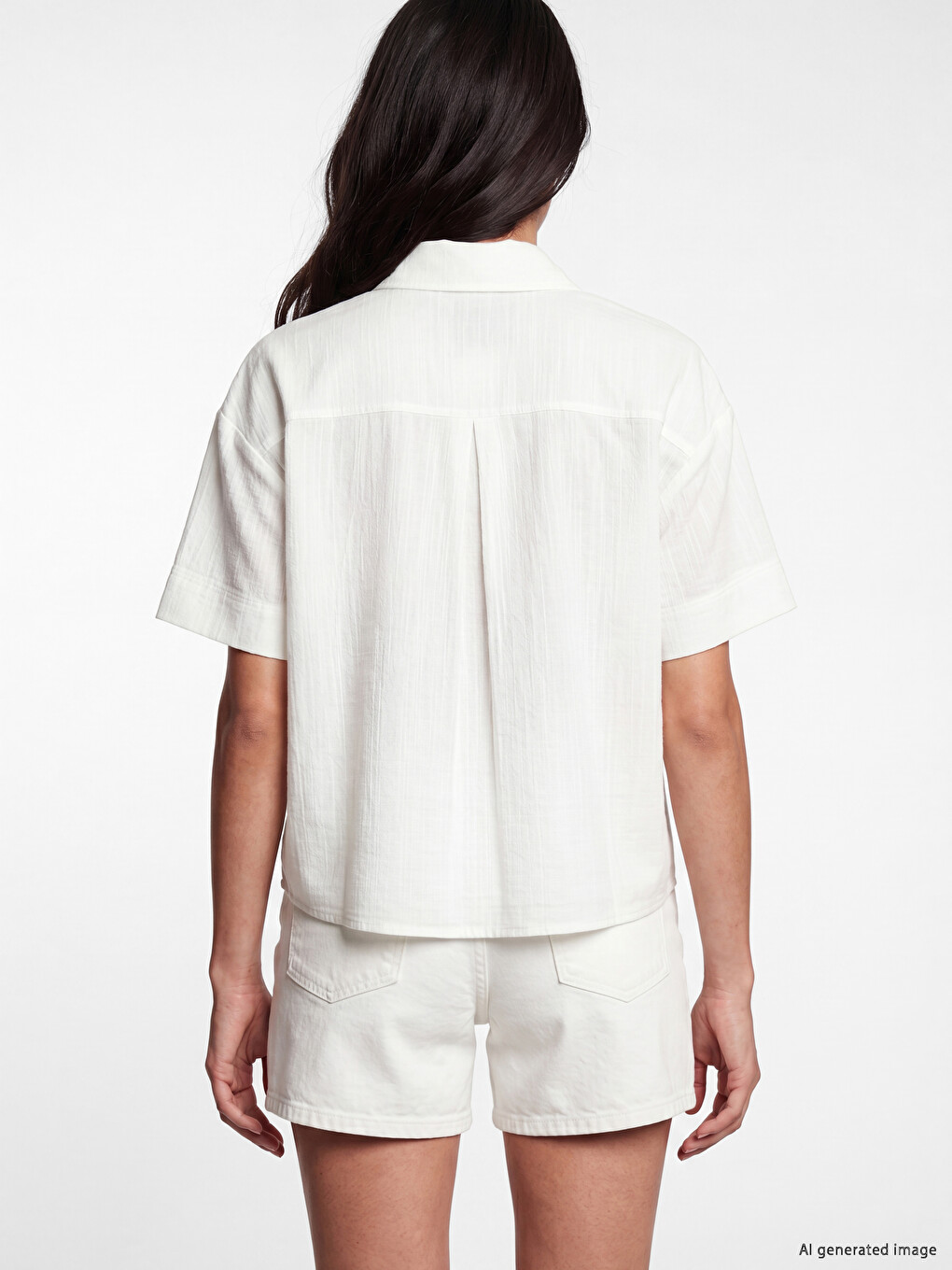 Oversize Poplin Women's Shirt-3