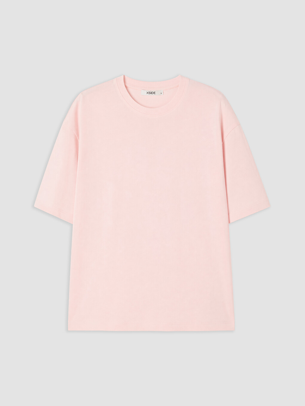 Pembe Oversize %100 Pamuklu Kadın Tişört
