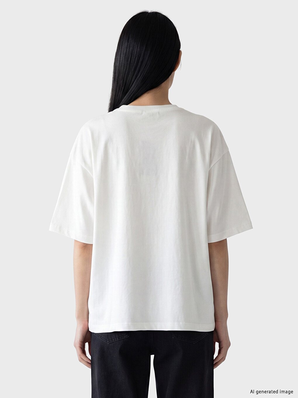 Oversize 100% Cotton Women's T-Shirt-3