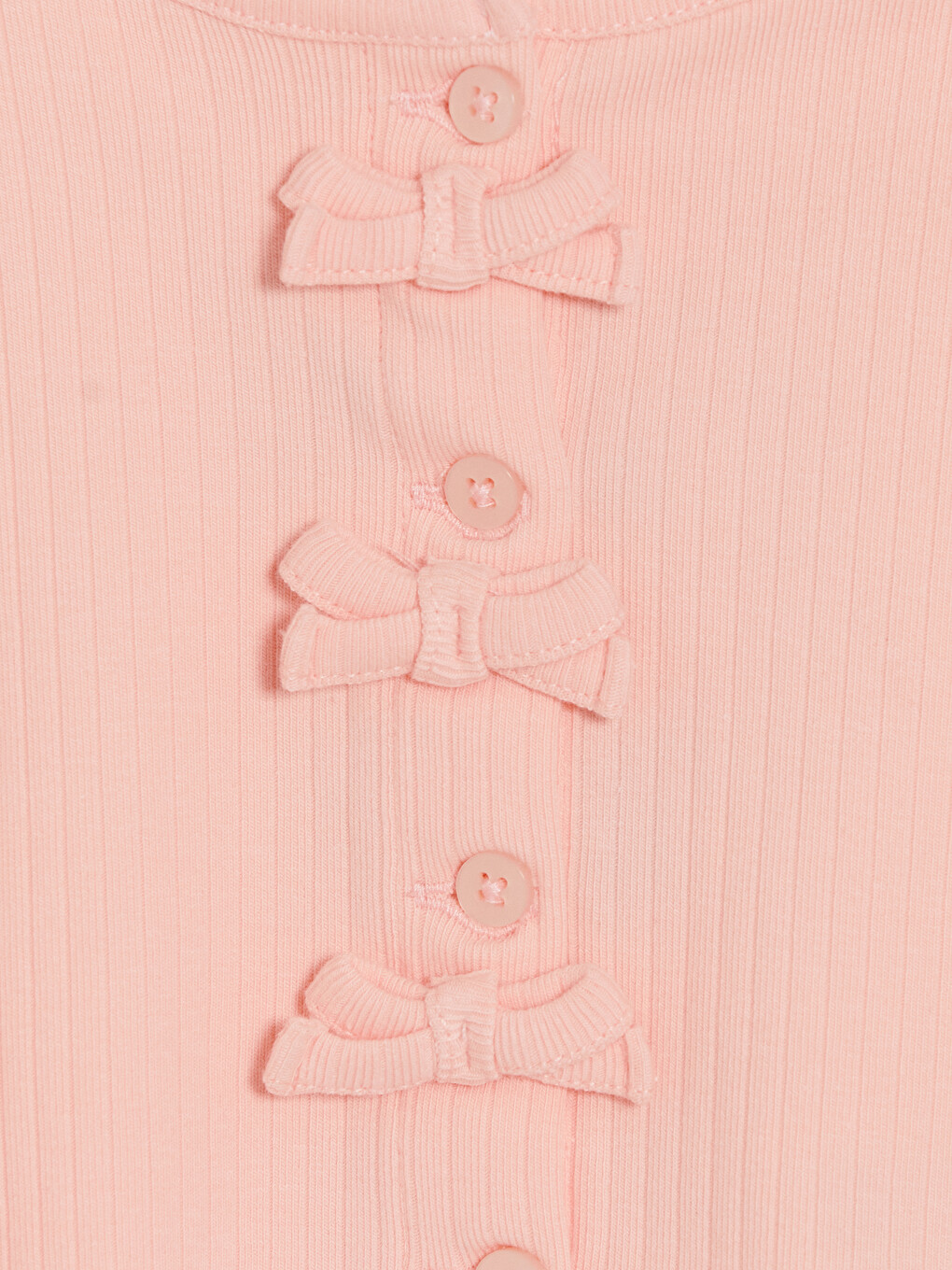 Pembe Fiyonk Detaylı Kız Bebek Takım-2