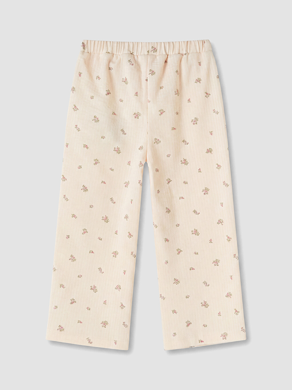 Pembe Çiçekli Kız Bebek Pijama Takımı-6