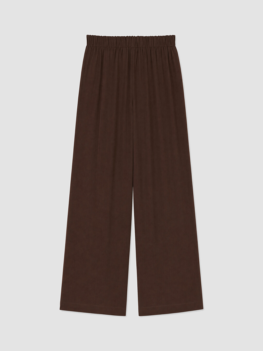 Elastic Waist Linen Blend Women's Trousers-5